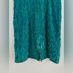 Laurence Kazar Vintage Emerald Green Sequin Beaded Silk Mini Dress Medium 80’s Photo 10
