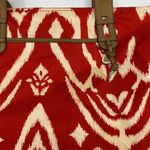 Stella & Dot  Red Print Fabric Shoulder Bag Photo 2