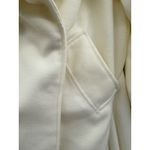 Akira  Asymmetrical Coat Sz S/M Off White Draped Collar Longline Statement Layer Photo 4