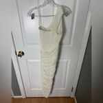 House Of CB  Valentina Ivory Asymmetric Cutout Midi Dress XS Photo 6