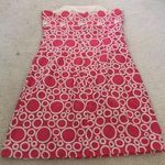 Liquid Pink & White Strapless Dress Photo 2