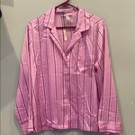 Victoria's Secret Pink Striped Victoria’s Secret night Shirt large new Photo 0