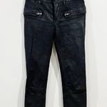 RTA Edgy Biker Rock and Roll Skinny 100% lambskin stretch leather Pants Black Size 24 Photo 0
