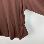 Athleta  Outbound V Neck Top Long Sleeve Chocolate Brown Cotton Plus Size 3X NWT Photo 11