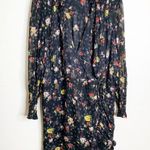 Veronica Beard Armeria Black Multi Floral Long Sleeve Dress Silk Size 22 Photo 1