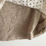 Tart Ivory Eyelet Button Up Knit Top Lined Blouse Womens Sz M Short Sleeve Lined Photo 2