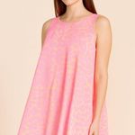 Buddy Love Adele‎ Dress Large Pink Animal Print Sleeveless Casual Mini Photo 0