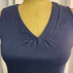 Christopher & Banks women’s navy V-neck tank top size small Photo 2