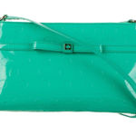 Kate Spade NWT Amy Camellia Street Bright Beryl Patent Leather Crossbody Bag Photo 0