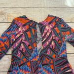 Mara Hoffman  Herbarium Swing Dress Persimmon Abstract Print Long Sleeve Medium Photo 12