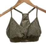 PINK Olive Green Racerback Bra / Bralette Photo 0