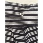 Athleta  Women's Elation Virasana Black Stripe Mid Rise 7/8 Tights Size S Tall Photo 4