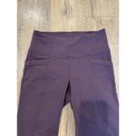 Athleta  Activewear Leggings Womens XSP Dark Purple Nylon Blend Pockets Stretch Photo 1