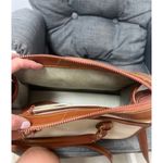 Dooney & Bourke Vintage Dooney & Bourke Leather Satchel Handbag Cream Tan Trim Photo 2