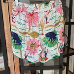 Anthropologie  x Claire Colin art shorts elastic smock waistband colorful print Photo 2