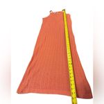 Old Navy Sweater Dress Fitted Sleeveless Chevron Knit Midi Womens Medium Coral Photo 10