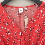 NWT GAP FACTORY BELTED DRESS Size 8 Coral‎ Floral print. Rayon Long Sleeve Pink Photo 1