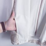 LOGO By Lori Goldstein  Lace Front Zip Long Sleeve Sweater Photo 2