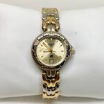 Relic  wet women’s date watch gold silver tone quartz analog 27mm round running Photo 0