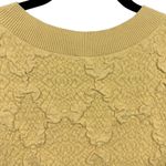 Free People  Eden Textured Short Sleeve Shirt Sun‎ Yellow L Photo 7