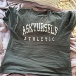 Ask Yurself Athletics t shirt Green Size M Photo 0