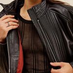 We The Free  Trixie Mini Moto Jacket large NWOT Photo 2