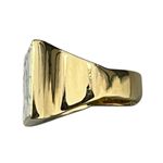 Isabel Marant To Dance Ring White Grey Marble Brass Adjustable Cocktail Designer Photo 8