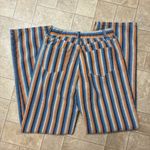 Nasty Gal Pants in Blue, Orange, and White Stripes Photo 3