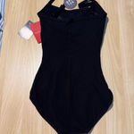 Capezio  Bratek Leotard Black NWT Small Photo 3