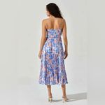 ASTR -Pleated Floral Midi Dress Photo 1