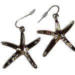 Nautical Starfish Gold Tone Statement Necklace and Earring Set Photo 4