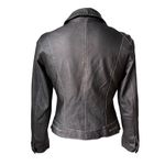 CAbi Black Leather Jacket With Contrast Top Stitching (runs very small) Photo 1
