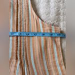 Faherty  Isha‎ 100% Organic Cotton Button Down Pocket Muslin Shirt Dress L Photo 7