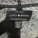 Lucky Brand Sweater Womens XS Cream Black Geometric Cardigan Neutral Bohemian Photo 6