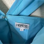 Heiress Beverly Hills Blue Corset Draped Dress Off Shoulder Women’s Size L Size L Photo 5