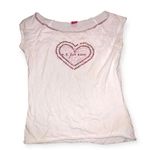 U.S. Polo Assn. vintage y2k heart sequin baby tee Photo 0