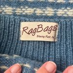 Women’s Rag Bags Blue White Knit Handbag 💚 Photo 3