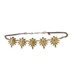 J. Crew‎ Gold Rhinestone Crystal Cluster Statement Padgent Wedding Necklace Gold Photo 4