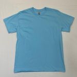 Gildan T-shirt women’s Size Large bright sky short sleeve tee crewneck Photo 2