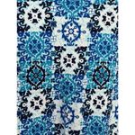 Talbots  dress blue portrait picture collar classic Geometric Size XL Resort Zip Photo 3