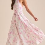 Altar'd State NEW Altar’d State Pink Floral Maxi Halter Dress Size Medium NWT Photo 2