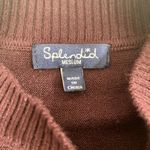 Splendid burgundy reversible sweater, medium soft choker keyhole long sleeve Photo 7