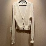 Ardene Women’s Chunky Knit Cream 3 button Cardigan Size Small Photo 1