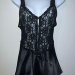 Victoria's Secret Vintage Victoria’s Secret Gold Label Black Satin Nighty Gown P Photo 0