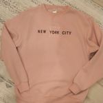 New York City (NYC) Crewneck Sweatshirt Pink Size M Photo 0