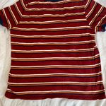 Vans Red and blue Stripped T-Shirt Photo 3