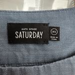 Kate Spade  Saturday Classic Smokey Blue Linen Blend Blouse Size XS Photo 5
