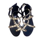 Jenni Kayne  Pony Hair Strappy Sandals in Cheetah Size 38 US 8 NEW Photo 3