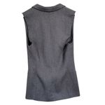 Ellen Tracy  Gray Wool Sleeveless Blazer/Jacket Button Vest Top Women’s Size 6 Photo 2
