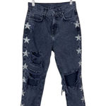 Carmar Alexander Nova Rhinestone Star Jeans Black Size 25 Photo 4
